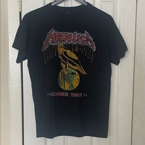 Metallica 2010’s “Summer Tour 1994” T-Shirt Size Medium In Black